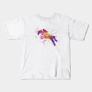 Watercolor horse show Kids T-Shirt